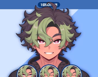 Male PNGTuber Model | Premade PNGTuber Male | VeadoTube Model | Cute PNG Tuber Model | Vtuber Model, Twitch Avatar, GIFTuber, M15 - Hajime