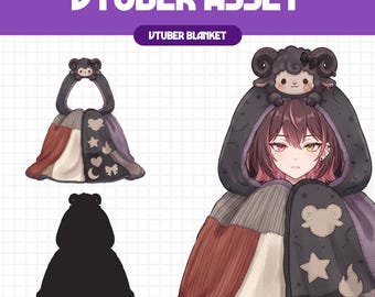 Vtuber Asset - Lamb Blanket | Gothic Streaming Assets | Twitch Accessories | PNGTuber, Vtuber Accessory, Stream Assets, #BL06