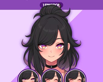 Modelo PNGTuber femenina / Chica PNGTuber prediseñada / Modelo VeadoTube / Modelo PNG Tuber linda / Modelo Vtuber, Avatar de Twitch, GIFTuber, F16 - Ayame