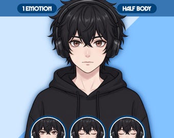 Male PNGTuber Model | Premade PNGTuber Male | VeadoTube Model | Cute PNG Tuber Model | Vtuber Model, Twitch Avatar, GIFTuber, M84 - Leo