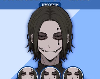 Male PNGTuber Model | Premade PNGTuber Male | VeadoTube Model | Cute PNG Tuber Model | Vtuber Model, Twitch Avatar, GIFTuber, M01 - Kuro