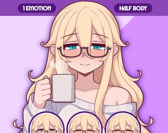 Female PNGTuber Model | Premade PNGTuber Girl | VeadoTube Model | Cute PNG Tuber Model | Vtuber Model, Twitch Avatar, GIFTuber, F80 - Ema