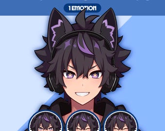 Male PNGTuber Model | Premade PNGTuber Male | VeadoTube Model | Cute PNG Tuber Model | Vtuber Model, Twitch Avatar, GIFTuber, M33 - Kazuo