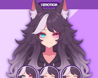 Female PNGTuber Model | Premade PNGTuber Girl | VeadoTube Model | Cute PNG Tuber Model | Vtuber Model, Twitch Avatar, GIFTuber, F09 - Ami