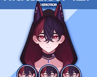 Male PNGTuber Model | Premade PNGTuber Male | VeadoTube Model | Cute PNG Tuber Model | Vtuber Model, Twitch Avatar, GIFTuber, M41 - Ren