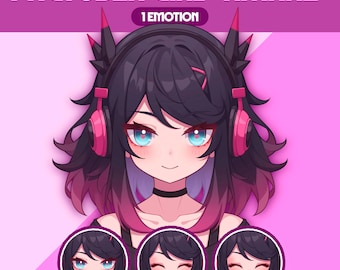 Female PNGTuber Model | Premade PNGTuber Girl | VeadoTube Model | Cute PNG Tuber Model | Vtuber Model, Twitch Avatar, GIFTuber, F13 - Amane