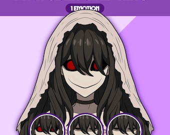 Female PNGTuber Model | Premade PNGTuber Girl | VeadoTube Model | Cute PNG Tuber Model | Vtuber Model, Twitch Avatar, GIFTuber, F02 - Aiko