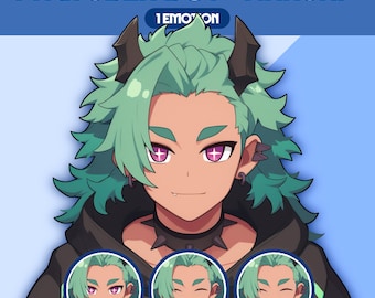 Male PNGTuber Model | Premade PNGTuber Male | VeadoTube Model | Cute PNG Tuber Model | Vtuber Model, Twitch Avatar, GIFTuber, M17 - Haruki