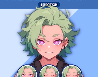 Male PNGTuber Model | Premade PNGTuber Male | VeadoTube Model | Cute PNG Tuber Model | Vtuber Model, Twitch Avatar, GIFTuber, M14 - Goro