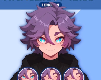 Male PNGTuber Model | Premade PNGTuber Male | VeadoTube Model | Cute PNG Tuber Model | Vtuber Model, Twitch Avatar, GIFTuber, M05 - Asahi