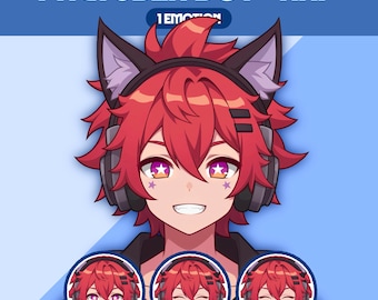 Male PNGTuber Model | Premade PNGTuber Male | VeadoTube Model | Cute PNG Tuber Model | Vtuber Model, Twitch Avatar, GIFTuber, M29 - Kai