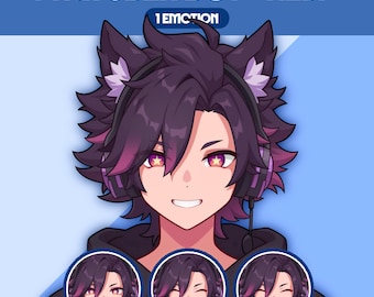 Male PNGTuber Model | Premade PNGTuber Male | VeadoTube Model | Cute PNG Tuber Model | Vtuber Model, Twitch Avatar, GIFTuber, M34 - Keiji