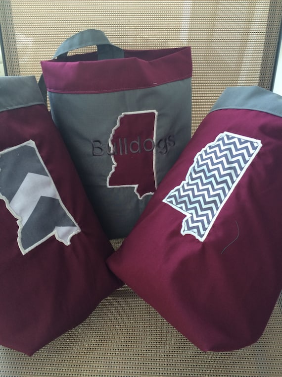 Car garbage bag - MS State inspired- Please specify your state print when ordering.