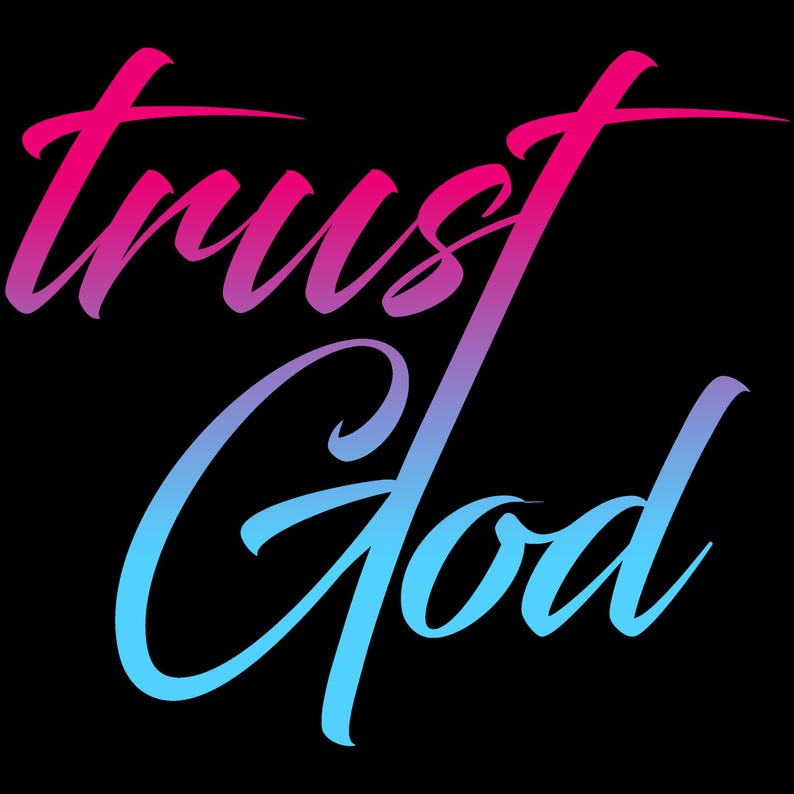 Trust God Hoodie – Gildan Heavy Blend® 8 Oz - Etsy