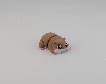 Juguete magnético antiestrés con forma de hámster - Imán articulado de 7,6 cm impreso en 3D para nevera - Regalo ideal