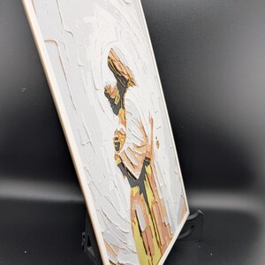 Jesús abrazando a la mujer - Arte de Hueforge - Panel religioso impreso en 3D - Decoración de regalo cristiano imagen 4