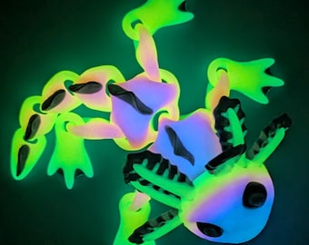 Magnetic Glow-in-the-Dark Axolotl Fidget Toy