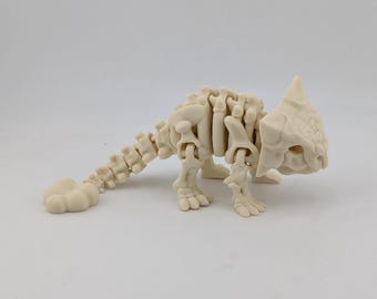 Articulated Skeleton Ankylosaurus Fidget Toy - 6 inch 3D Printed Dinosaur Fossil Gift