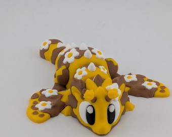 Articulated Bee Mini Dragon Fidget Toy - 4 inch 3D Printed Flower Animal Gift