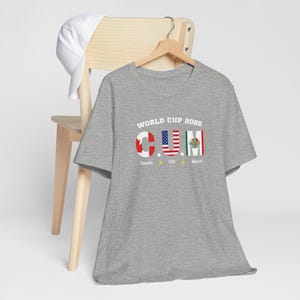 WK-T-shirt 2026 | Canada VS Mexico voetbal | T-shirt voetbalfans | grafisch ontwerp | afbeelding 10