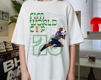 T-shirt voetbalfans 2026, T-shirt, vintage voetbalcadeau