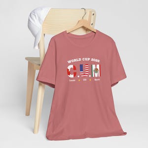 WK-T-shirt 2026 | Canada VS Mexico voetbal | T-shirt voetbalfans | grafisch ontwerp | afbeelding 5
