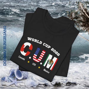 WK-T-shirt 2026 | Canada VS Mexico voetbal | T-shirt voetbalfans | grafisch ontwerp | afbeelding 17