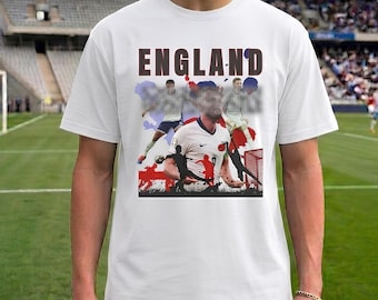 England Football T-Shirt | Soccer Fan Jersey  Graphic Tee