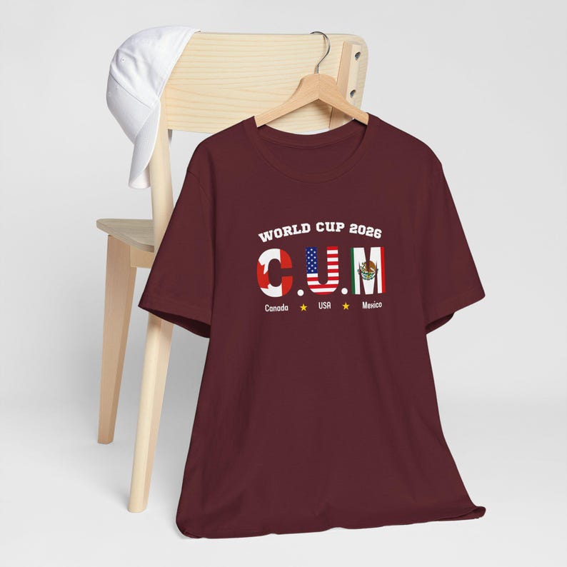 WK-T-shirt 2026 | Canada VS Mexico voetbal | T-shirt voetbalfans | grafisch ontwerp | afbeelding 15