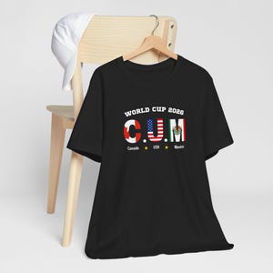 WK-T-shirt 2026 | Canada VS Mexico voetbal | T-shirt voetbalfans | grafisch ontwerp | afbeelding 7