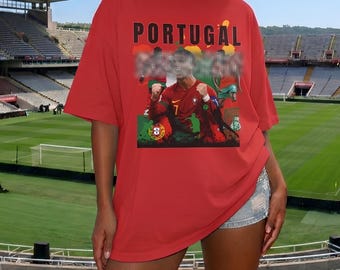 Portugal Football T-Shirt, Soccer Tee fans