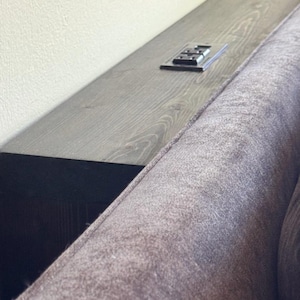 Narrow Sofa Table with Outlet - Skinny Console Table