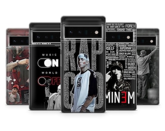 Eminem Phone Case Marshall Mathers Legend Rap Cover For Google Pixel 10Pro, 9Pro, 9, 8, 7, 6, iPhone 17, 16, 15, Samsung S25, S24, A16, A25