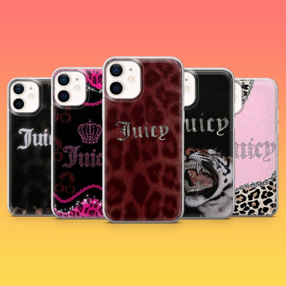 Juicy Couture 携帯電話ケース & ランヤード Juicy Couture Phone Case Y2K Luxury Fashion Cover for iPhone 17