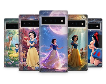 Snow White Phone Case Princess Fairytale Apple Cover For Google Pixel 10Pro, 9Pro, 9, 8, 7, 6, iPhone 17, 16, 15, Samsung S25, S24, A16, A25