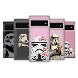Stormtrooper Phone Case Star Wars Soldier Cover For Google Pixel 10Pro, 9Pro, 9, 8, 7, 6, iPhone 17, 16, 15, Samsung S25, S24, A16, A25