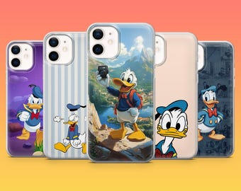 Donald Duck Phone Case Disney Duck Funny Cover for iPhone 18Pro, 17, 16, 15, 14, 13, 12, Samsung S26, S25, S24, A17, A57, Pixel 11, 10, 9A