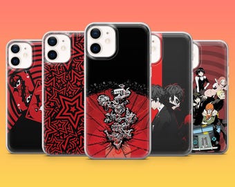 ペルソナ5 スマホケース 怪盗団ゲーム マンガカバー iPhone 17Pro、17、16、15、14、13、12、Samsung S25 Fe、S24、A17、A56、Pixel 10、9A対応