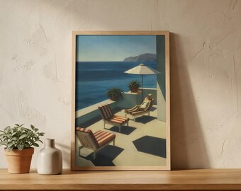 Edward Hopper Sunbed Art Poster Wall Art – Vintage American Realism Print, Classic Fine Art Decor, Bedroom Artwork Gift