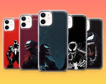 Venom Phone Case Antihero Marvel Symbiote Cover for iPhone 18Pro, 17, 16, 15, 14, 13, 12, Samsung S26, S25, S24, A17, A57, Pixel 11, 10, 9A