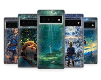 Legend Of Zelda Phone Case Sword Shield Magic Cover For Google Pixel 10Pro, 9Pro, 9, 8, 7, 6, iPhone 17, 16, 15, Samsung S25, S24, A16, A25