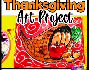 Thanksgiving Horn of Plenty Art Lesson (Digital Download)