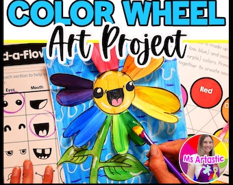Color Lesson Color Wheel Art Project 1st Grade Art Activity Element of Art Color