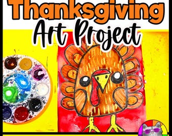 Thanksgiving Turkey Art Project K-3 (Art Lesson)