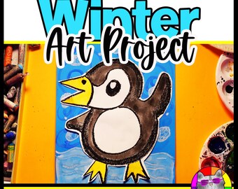 Winter Penguin Art Lesson Penguin Art Project Winter Art Activity Reading Writing Activity