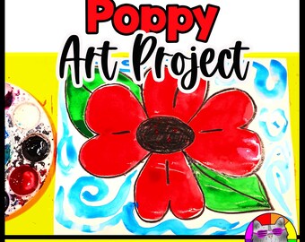 Poppy Art Project: Remembrance & Memorial Day (K-3)
