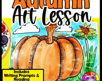 Autumn Pumpkin Art Project: Reading & Writing Prompts (Digital Download)