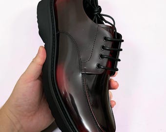 Dikke zool heren formele Britse Oxford veterschoenen heren veters
