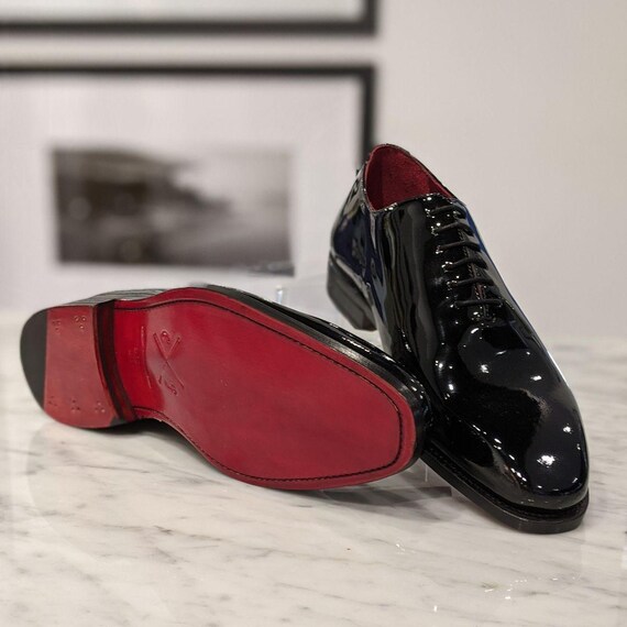 Black Patent Calf Leather Oxford Shoes for Men | Formal, Business & Smart Casual Shoes