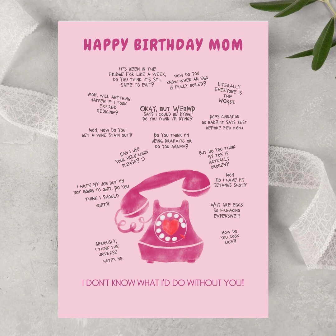 Funny Birthday Card for Mom Printable, Mom You Are My Google Card ...